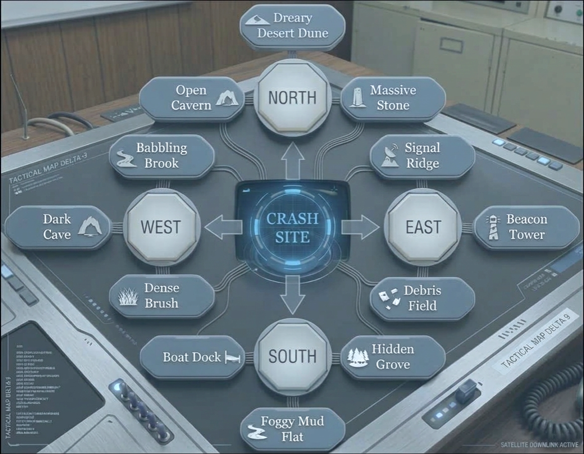 Starship Command gameplay map